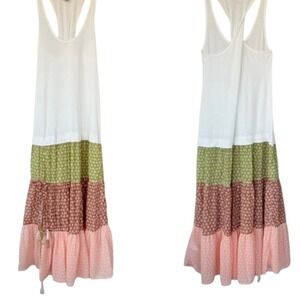 Anthropology Celandine Sleeveless Scoop-Neck Tiered Maxi Dress Women's XS Boho